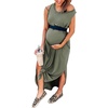 image:imageANRABESS Women Summer Maxi Dress Beach Vacation Sundress Sleeveless Casual Loose Shirt Dresses 2026 Travel OutfitsOlive