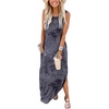 image:imageANRABESS Women Summer Maxi Dress Beach Vacation Sundress Sleeveless Casual Loose Shirt Dresses 2026 Travel OutfitsPrint Dark
