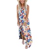 image:imageANRABESS Women Summer Maxi Dress Beach Vacation Sundress Sleeveless Casual Loose Shirt Dresses 2026 Travel OutfitsTie Dy Rainbow