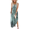 image:imageANRABESS Women Summer Maxi Dress Beach Vacation Sundress Sleeveless Casual Loose Shirt Dresses 2026 Travel OutfitsTie Dye Tea Green
