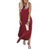 image:imageANRABESS Women Summer Maxi Dress Beach Vacation Sundress Sleeveless Casual Loose Shirt Dresses 2026 Travel OutfitsWinered