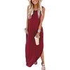 image:imageANRABESS Women Summer Maxi Dress Beach Vacation Sundress Sleeveless Casual Loose Shirt Dresses 2026 Travel OutfitsWinered