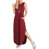 image:imageANRABESS Women Summer Maxi Dress Beach Vacation Sundress Sleeveless Casual Loose Shirt Dresses 2026 Travel OutfitsWinered