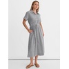 image:imageANRABESS Women Summer Short Sleeve Midi Dress Striped amp Gingham Casual ALine Button Collar Shirt Dress Beach amp VacationBlack White Stripe