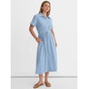 image:imageANRABESS Women Summer Short Sleeve Midi Dress Striped amp Gingham Casual ALine Button Collar Shirt Dress Beach amp VacationBlue White Stripe