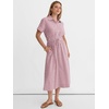 image:imageANRABESS Women Summer Short Sleeve Midi Dress Striped amp Gingham Casual ALine Button Collar Shirt Dress Beach amp VacationRed White Stripe