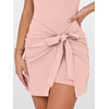 image:imageANRABESS Women Summer Sleeveless Bodycon Tie Waist Romper Skort Mini Tennis Athletic Dress Built Shorts Casual Vacation DressLight Pink