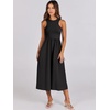image:imageANRABESS Womens 2026 Summer Casual Maxi Dress A line Tiered Flowy Sleeveless Crewneck T Shirt Beach Travel Long DressesBlack
