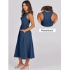 image:imageANRABESS Womens 2026 Summer Casual Maxi Dress A line Tiered Flowy Sleeveless Crewneck T Shirt Beach Travel Long DressesBlue