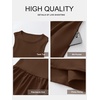 image:imageANRABESS Womens 2026 Summer Casual Maxi Dress A line Tiered Flowy Sleeveless Crewneck T Shirt Beach Travel Long DressesBrown