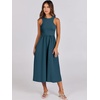 image:imageANRABESS Womens 2026 Summer Casual Maxi Dress A line Tiered Flowy Sleeveless Crewneck T Shirt Beach Travel Long DressesCyan