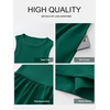image:imageANRABESS Womens 2026 Summer Casual Maxi Dress A line Tiered Flowy Sleeveless Crewneck T Shirt Beach Travel Long DressesDark Green