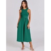 image:imageANRABESS Womens 2026 Summer Casual Maxi Dress A line Tiered Flowy Sleeveless Crewneck T Shirt Beach Travel Long DressesDark Green