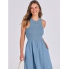image:imageANRABESS Womens 2026 Summer Casual Maxi Dress A line Tiered Flowy Sleeveless Crewneck T Shirt Beach Travel Long DressesGray Blue