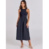 image:imageANRABESS Womens 2026 Summer Casual Maxi Dress A line Tiered Flowy Sleeveless Crewneck T Shirt Beach Travel Long DressesNavy Blue