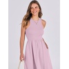 image:imageANRABESS Womens 2026 Summer Casual Maxi Dress A line Tiered Flowy Sleeveless Crewneck T Shirt Beach Travel Long DressesPink