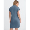 image:imageANRABESS Womens Cap Sleeve Half Zip Dress Casual Soft Summer TShirt Dresses with Pockets for Travel Vacation amp Daily WearGrey Blue