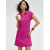 image:imageANRABESS Womens Cap Sleeve Half Zip Dress Casual Soft Summer TShirt Dresses with Pockets for Travel Vacation amp Daily WearHot Pink