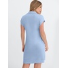 image:imageANRABESS Womens Cap Sleeve Half Zip Dress Casual Soft Summer TShirt Dresses with Pockets for Travel Vacation amp Daily WearLight Blue