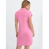 image:imageANRABESS Womens Cap Sleeve Half Zip Dress Casual Soft Summer TShirt Dresses with Pockets for Travel Vacation amp Daily WearPink