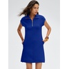 image:imageANRABESS Womens Cap Sleeve Half Zip Dress Casual Soft Summer TShirt Dresses with Pockets for Travel Vacation amp Daily WearRoyal Blue