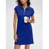 image:imageANRABESS Womens Cap Sleeve Half Zip Dress Casual Soft Summer TShirt Dresses with Pockets for Travel Vacation amp Daily WearRoyal Blue