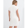 image:imageANRABESS Womens Cap Sleeve Half Zip Dress Casual Soft Summer TShirt Dresses with Pockets for Travel Vacation amp Daily WearWhite