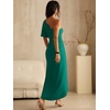image:imageANRABESS Womens One Shoulder Formal Midi Dresses 2026 Summer Wrap High Slit Beach Wedding Guest Party Cocktail Maxi DressLake