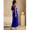 image:imageANRABESS Womens One Shoulder Formal Midi Dresses 2026 Summer Wrap High Slit Beach Wedding Guest Party Cocktail Maxi DressRoyal Blue
