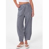 image:imageANRABESS Womens Striped Gingham Pants Summer Lounge Cute PJ Bottom Plaid Pants Casual Wide Leg Beach Trouser with PocketsNavy Blue White Plaid