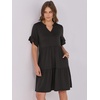 image:imageANRABESS Womens Summer Casual Dress VNeck Ruffle Sleeve Tiered Mini Dress Soft Comfy Fabric with Pockets for AllDay WearBlack