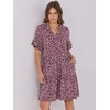image:imageANRABESS Womens Summer Casual Dress VNeck Ruffle Sleeve Tiered Mini Dress Soft Comfy Fabric with Pockets for AllDay WearBlack Pink Floral