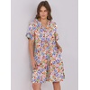 image:imageANRABESS Womens Summer Casual Dress VNeck Ruffle Sleeve Tiered Mini Dress Soft Comfy Fabric with Pockets for AllDay WearCrayon Multicolored Floral