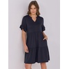 image:imageANRABESS Womens Summer Casual Dress VNeck Ruffle Sleeve Tiered Mini Dress Soft Comfy Fabric with Pockets for AllDay WearDeep Navy Blue