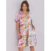 image:imageANRABESS Womens Summer Casual Dress VNeck Ruffle Sleeve Tiered Mini Dress Soft Comfy Fabric with Pockets for AllDay WearMulticolour Floral