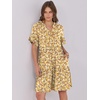 image:imageANRABESS Womens Summer Casual Dress VNeck Ruffle Sleeve Tiered Mini Dress Soft Comfy Fabric with Pockets for AllDay WearYellow Red White Floral