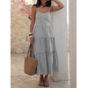 image:imageANRABESS Womens Summer Midi Dresses Casual Striped Plaid Sleeveless Flowy Maxi Dress 2026 Beach Vacation SundressBlack White Stripe