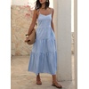 image:imageANRABESS Womens Summer Midi Dresses Casual Striped Plaid Sleeveless Flowy Maxi Dress 2026 Beach Vacation SundressBlue White Stripe