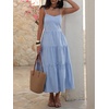 image:imageANRABESS Womens Summer Midi Dresses Casual Striped Plaid Sleeveless Flowy Maxi Dress 2026 Beach Vacation SundressBlue White Stripe