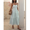 image:imageANRABESS Womens Summer Midi Dresses Casual Striped Plaid Sleeveless Flowy Maxi Dress 2026 Beach Vacation SundressGreen White Stripe