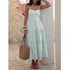 image:imageANRABESS Womens Summer Midi Dresses Casual Striped Plaid Sleeveless Flowy Maxi Dress 2026 Beach Vacation SundressGreen White Stripe