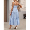 image:imageANRABESS Womens Summer Midi Dresses Casual Striped Plaid Sleeveless Flowy Maxi Dress 2026 Beach Vacation SundressLight Blue White Plaid