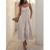 image:imageANRABESS Womens Summer Midi Dresses Casual Striped Plaid Sleeveless Flowy Maxi Dress 2026 Beach Vacation SundressLight Brown White Stripe