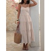 image:imageANRABESS Womens Summer Midi Dresses Casual Striped Plaid Sleeveless Flowy Maxi Dress 2026 Beach Vacation SundressLight Brown White Stripe