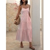 image:imageANRABESS Womens Summer Midi Dresses Casual Striped Plaid Sleeveless Flowy Maxi Dress 2026 Beach Vacation SundressRed White Stripe