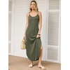 image:imageANRABESS Womens Summer Spaghetti Strap Maxi Dress Beach Cover Up Casual Sleeveless Sundress Vacation Cruise Hawaiian TravelArmy Green