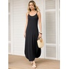 image:imageANRABESS Womens Summer Spaghetti Strap Maxi Dress Beach Cover Up Casual Sleeveless Sundress Vacation Cruise Hawaiian TravelBlack