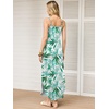 image:imageANRABESS Womens Summer Spaghetti Strap Maxi Dress Beach Cover Up Casual Sleeveless Sundress Vacation Cruise Hawaiian TravelGreen Leaf