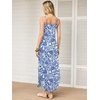 image:imageANRABESS Womens Summer Spaghetti Strap Maxi Dress Beach Cover Up Casual Sleeveless Sundress Vacation Cruise Hawaiian TravelIndigo Paisley