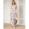 image:imageANRABESS Womens Summer Spaghetti Strap Maxi Dress Beach Cover Up Casual Sleeveless Sundress Vacation Cruise Hawaiian TravelInk Wash Floral